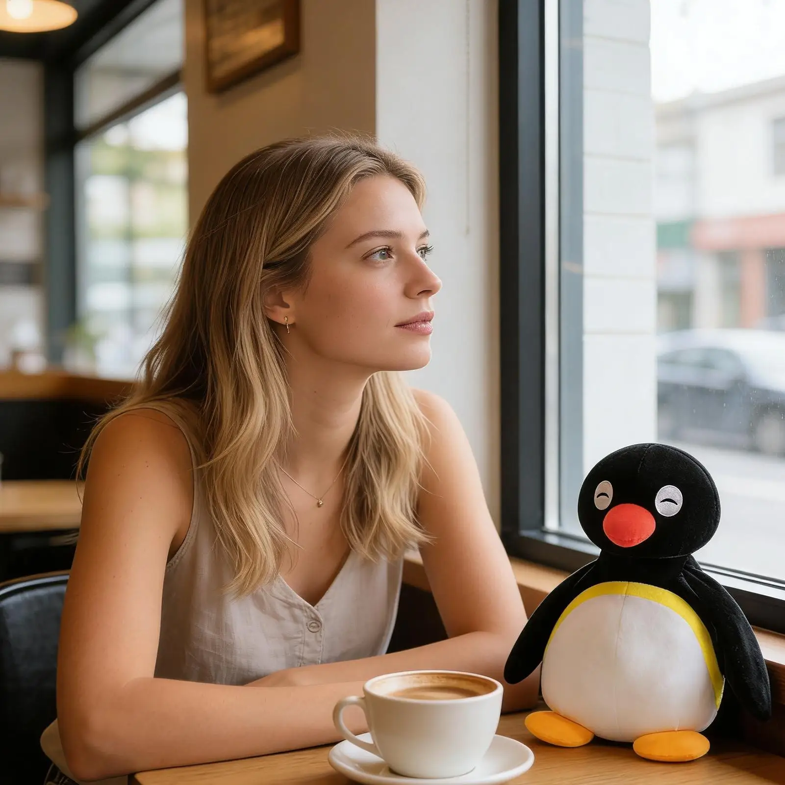 Cute Antarctic Ambassador Penguin Pillow Soft Plush Toy Penguin Hugging Doll Cartoon Animal Cute Home Decor Kid Birthday Gift