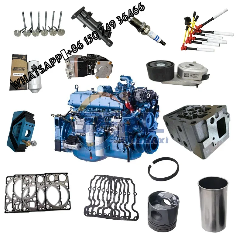 Original Weichai WD615 WP10 WP12 Engine Spare Parts Head Cylinder Piston Filters Exhaust Valve for Shacman Sinotruk Howo Truck