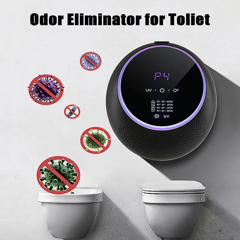 Ultraviolet Ozone Generator O₃ Smart Air Purifier Pet Odor Remover UV Light Disinfect Machine Odor Ellminator for Toilet/House