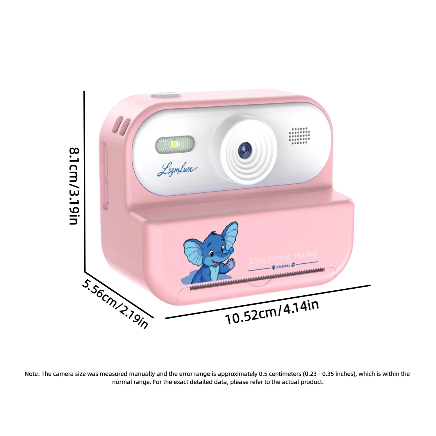 Instant Thermal Camera Print Photo 1080P HD Camera For Kids Photography Mini Printer Portable 2.4inch HD Camera Video Toy Gift