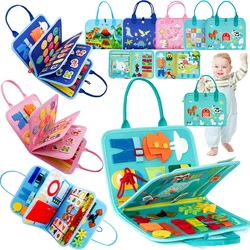 Montessori Busy Book Educational Toys For Toddler Portable Activity Travel Board Fine Motor Skills Early Education learing Toys