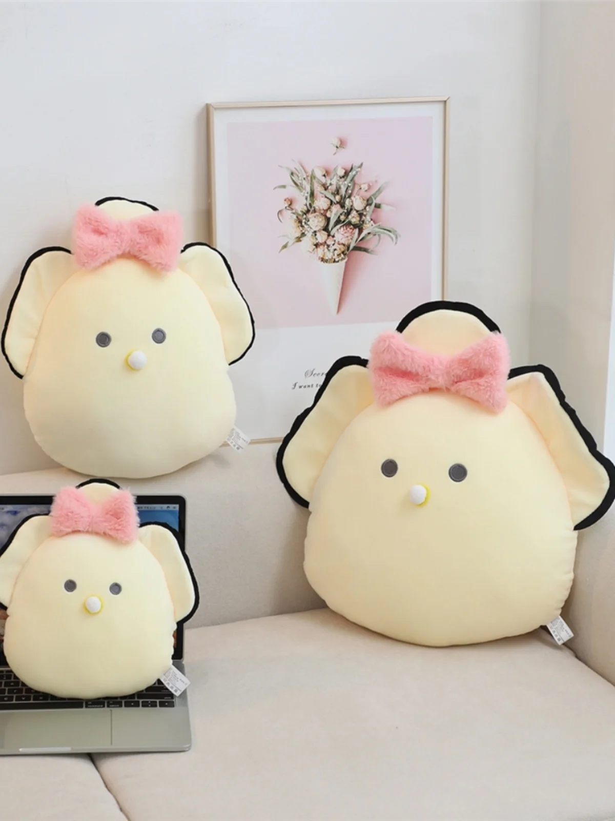 وسادة قطنية مرنة على شكل صدفة محار، دمية قطيفة، لعبة كرتونية لطيفة، وسادة إبداعية ناعمة محشوة للمراهقين والبالغين