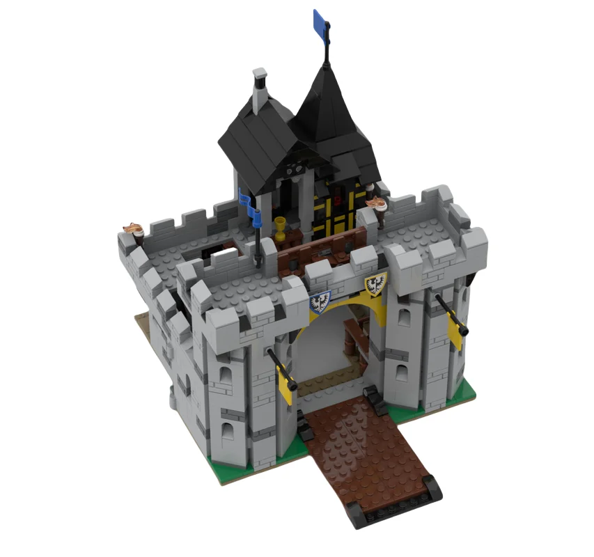 Moc bloco de construção brinquedos águia preta construção castelo modelo correspondência brinquedo blocos de construção pequena partícula decoração 1071 pçs conjunto