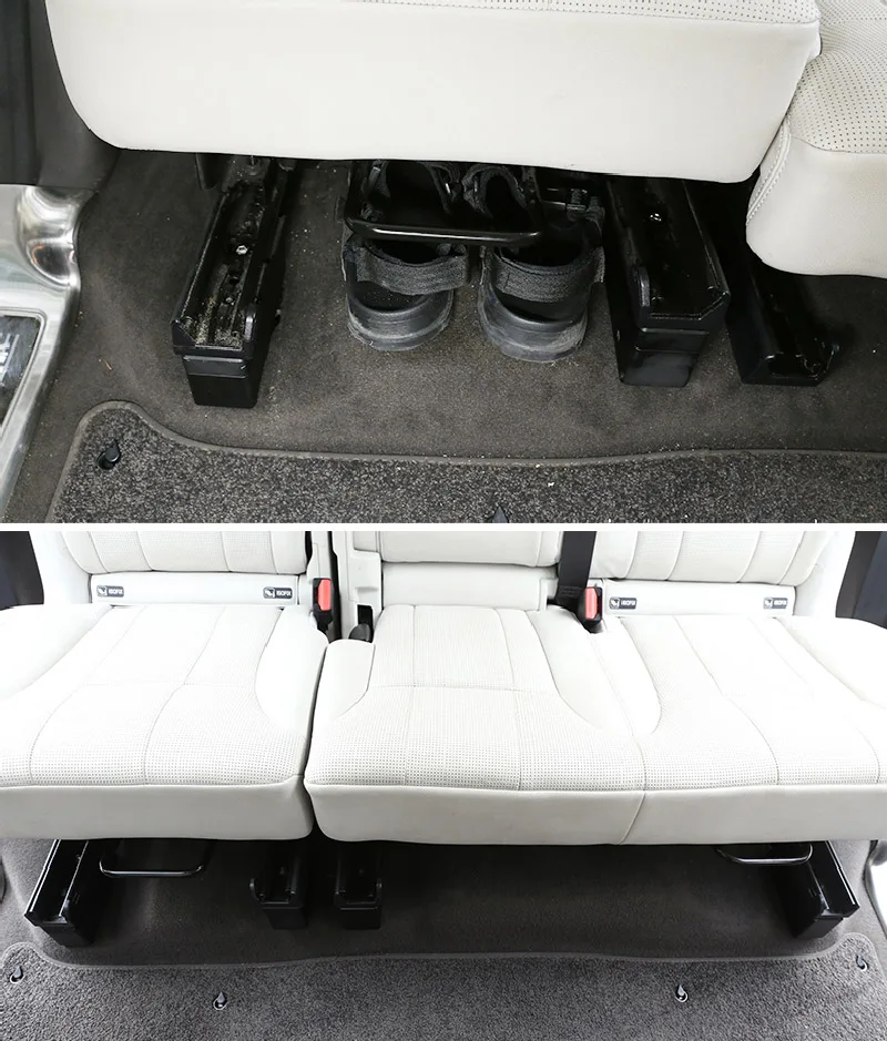 For Land Rover Discovery 5 LR5 2017-21 Car Aluminum alloy The Second row Seat Increase Height decoration Strips Car Accessories