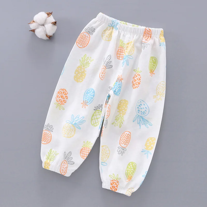 

Summer Children Pant Boy Girl Loose 100% Cotton Trousers Kid Clothes Sleepwear Toddler Sport Pant Baby Outfit Casual Infant A553