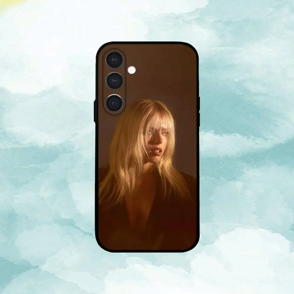 Capa de telefone Singer R-Renee R-Rapp para Samsung A73, A21s, A22, A31, A32, A52, A53, A71, A80, concha preta macia