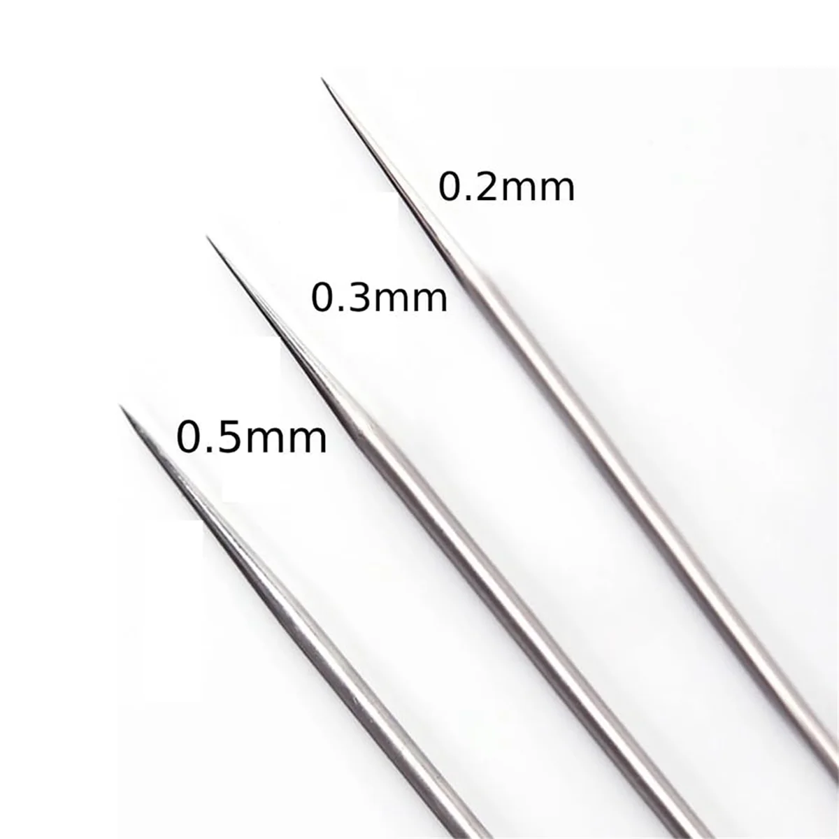 ABZV-Kit d'outils de réparation de nettoyage de pulvérisateur d'aérographe ensemble de brosses à aiguilles en acier inoxydable 0.2mm, 0.3mm,0.5mm aiguille de buse