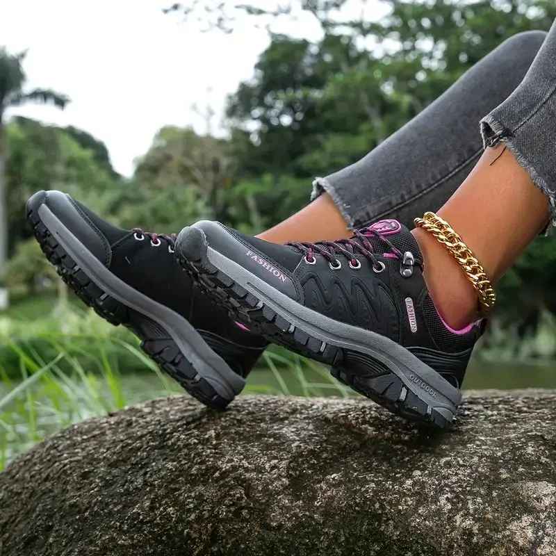 Zapatos Mujer 2024 Tendencia autunno nuove scarpe da alpinismo Casual antiscivolo scarpe sportive traspiranti moda coreana scarpe da passeggio