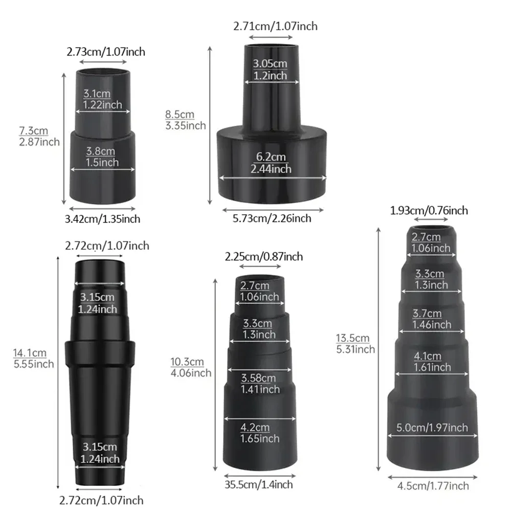 A65T-Dust Collection Power Tool Hose Kit With 5 Fittings For Multiple Types/Brands Of Power Tools Work Shop Vacuums view 5