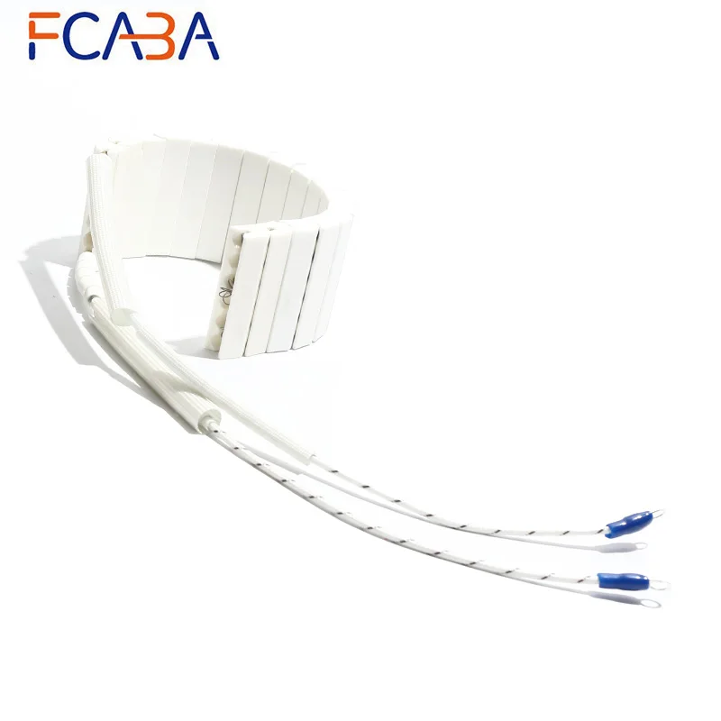 FCABA Ceramic Heating Element 150-400mmx 50mm/60mm High Temperature Uniform Heating Plate for Injection Molding Machine
