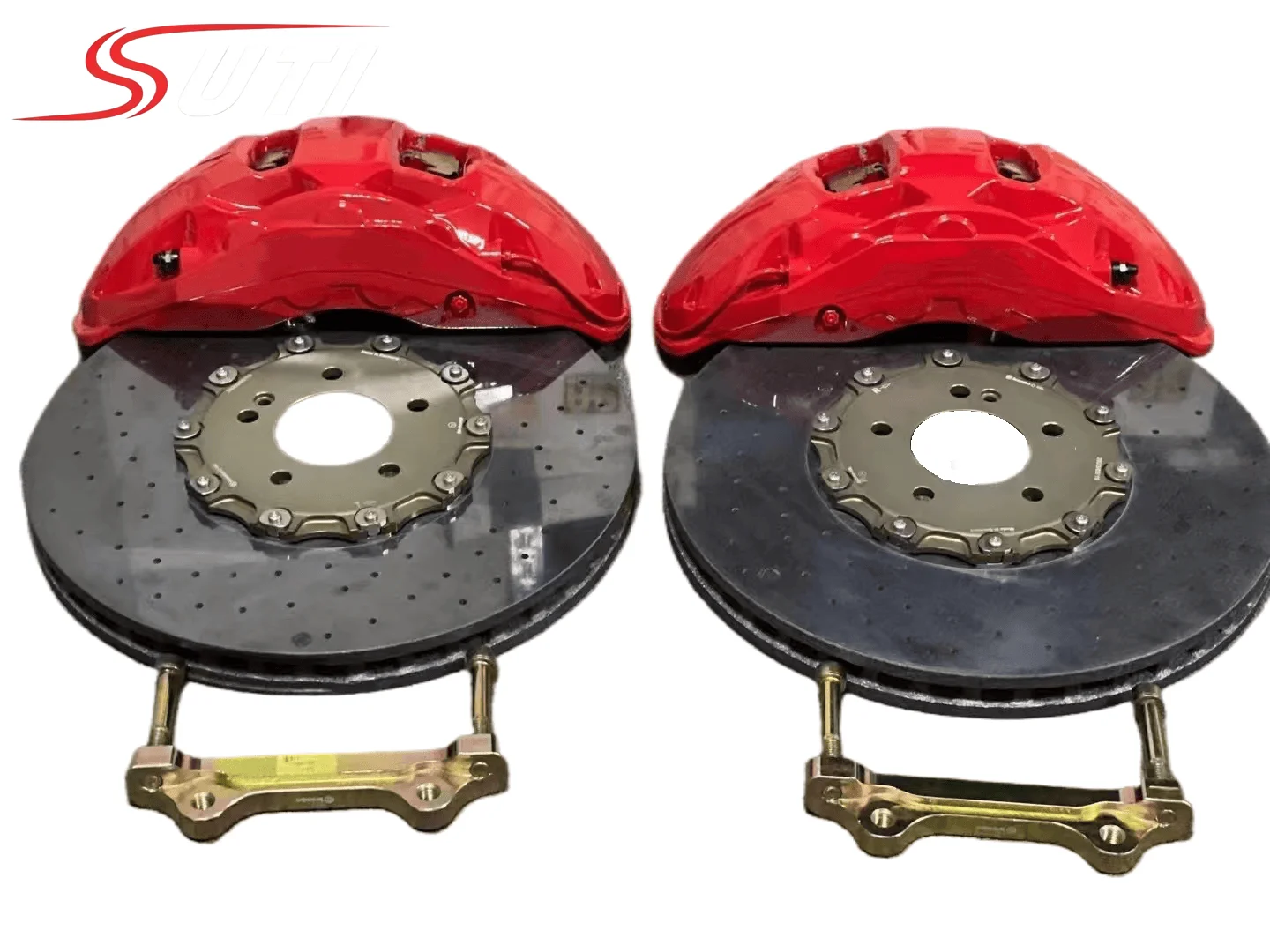 10 Piston Carbon Ceramic Brake Kit High Performance Upgrade Compatible with F07 F10 F18 G30 G31 G38 G60 G68 G32