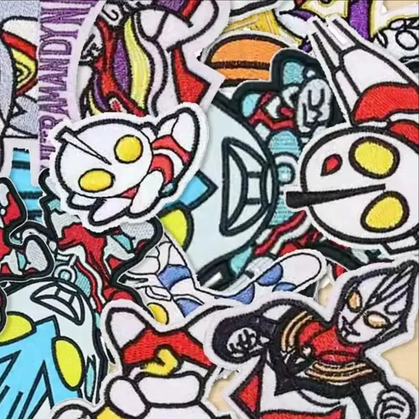 

15Pcs/set Anime Superheroes TIGA iron on Embroidery Patches for Clothes Jackets Fabric Stickers DIY Decor Jeans Sew Hat Applique