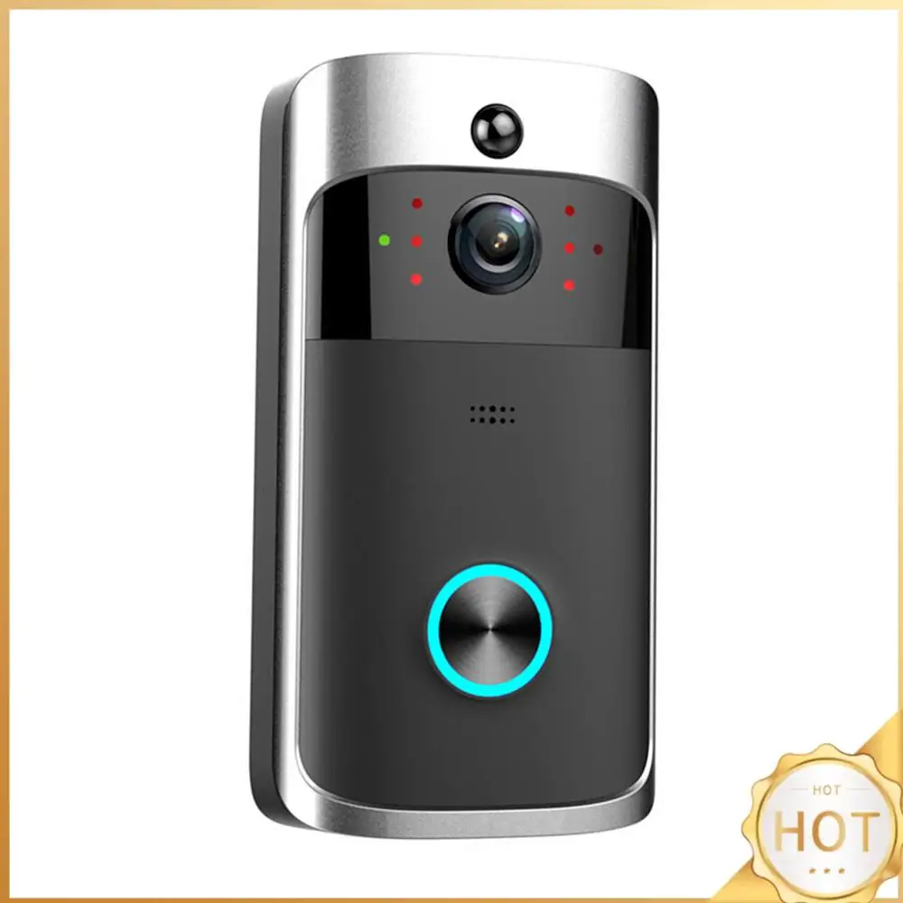 V5 Campanello intelligente wireless Visione notturna 720P HD Macchina Ding-Dong per interni con microfono con cancellazione del rumore Attrezzatura di sicurezza domestica