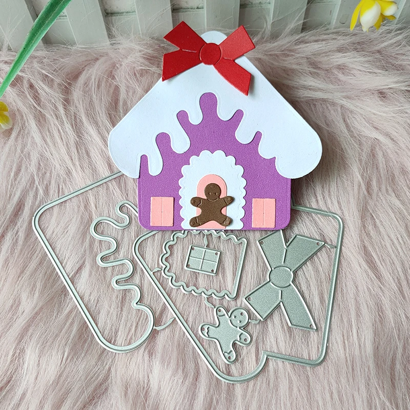 New Christmas House metal cutting die mould scrapbook decoration embossed photo album decoration card making DIY handicrafts