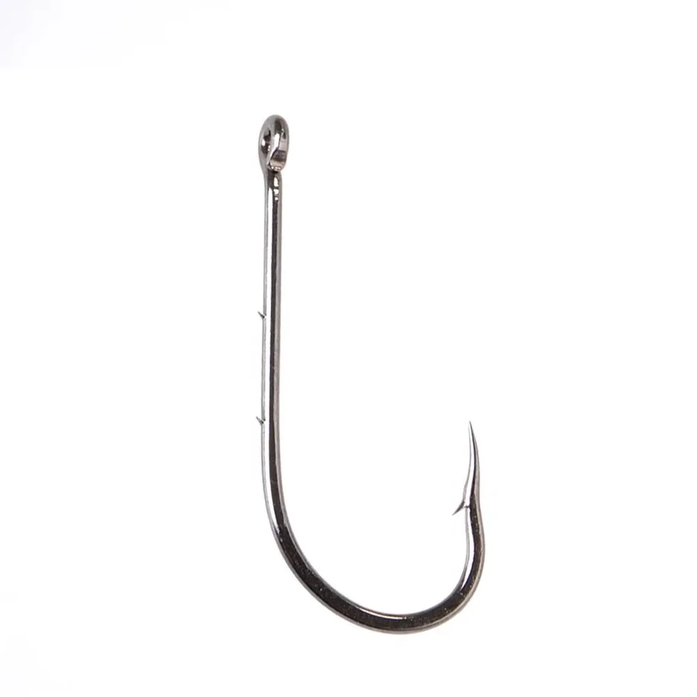 8-10PCS BAITHOLDER Fishing Hooks With Eye 5#-16# Barbed Circle High Carbon Steel Fishhook Accessories