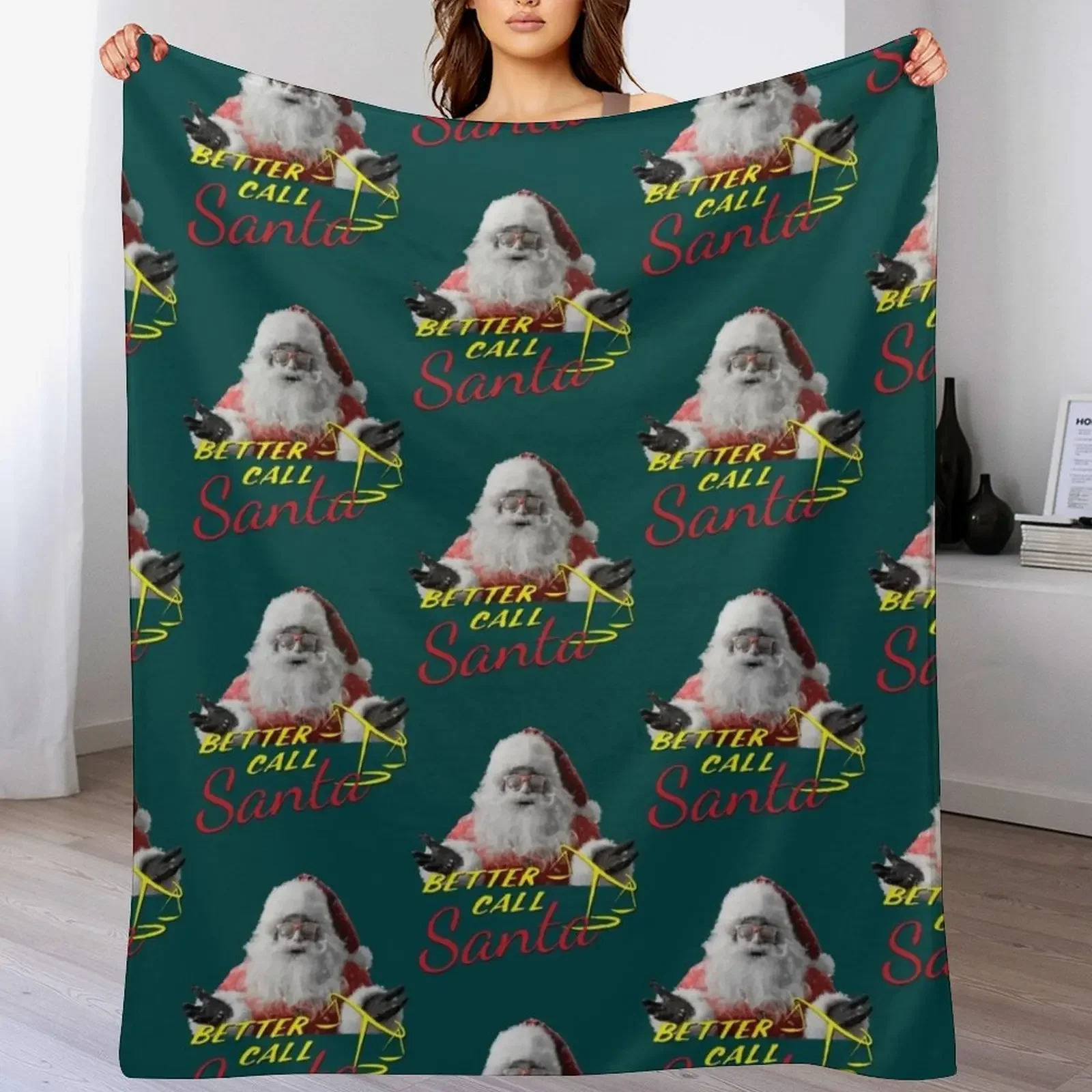 Better Call Santa - Better Call Saul Throw Blanket Cozy Sofa Blanket for TV Watching Napping