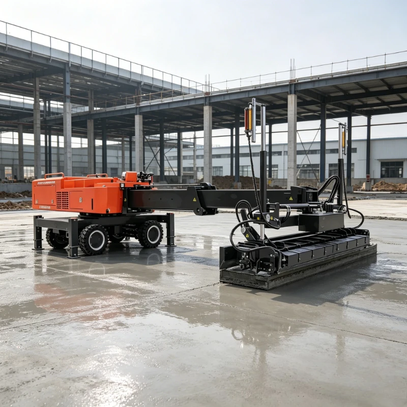 Automatic Concrete Laser Screed Laser Screeding Machine Heavy Duty Professional for Construction Site 3m Width