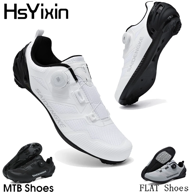 

Professional Cycling Sport Cycling Shoes HsYixin Road Bike Shoes Mountain Bike Riding Shoes Flat MTB Road Bike Riding Shoes