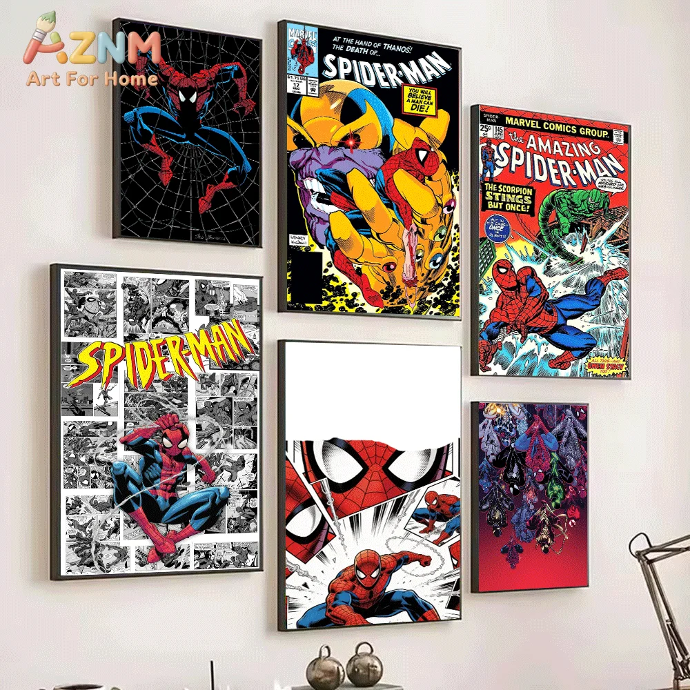 AZNM Spiderman Jumping On Larg - Resin Art On Canvas recension och pris