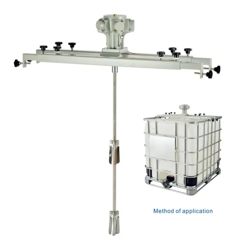 Pneumatic 1Ton air mixer 1HP IBC tank paint mixer Industrial mixer 1000L bucket mixer