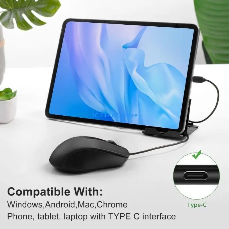 G8TA ERGONIMIC TYPE C MAUSE MOUSE USB C الفئر
