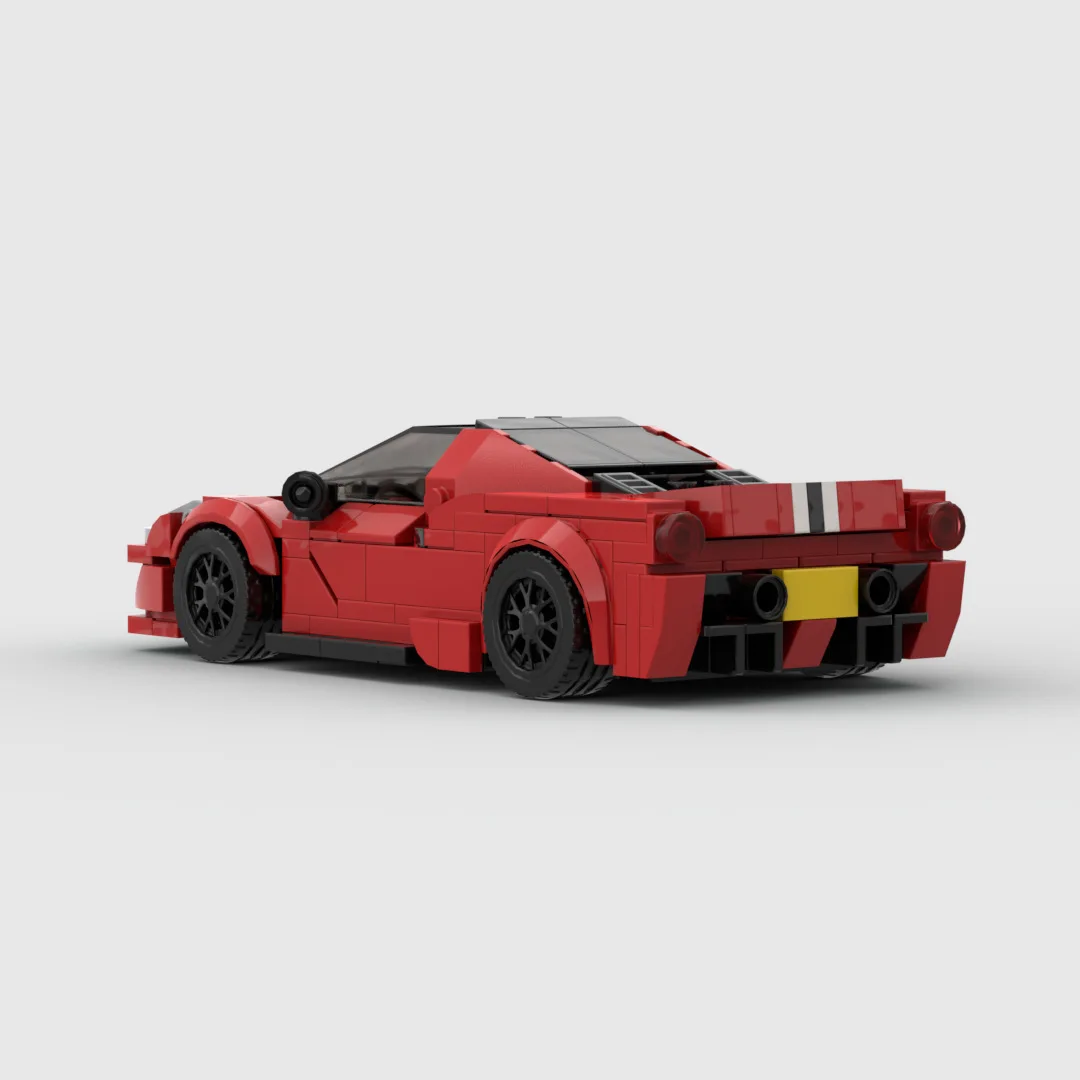 344 stks MOC Snelheid Racewagen Bouwstenen Technische Rode 488 Supercar Model Bricks Constructie Speelgoed voor Kinderen Volwassenen Geschenken