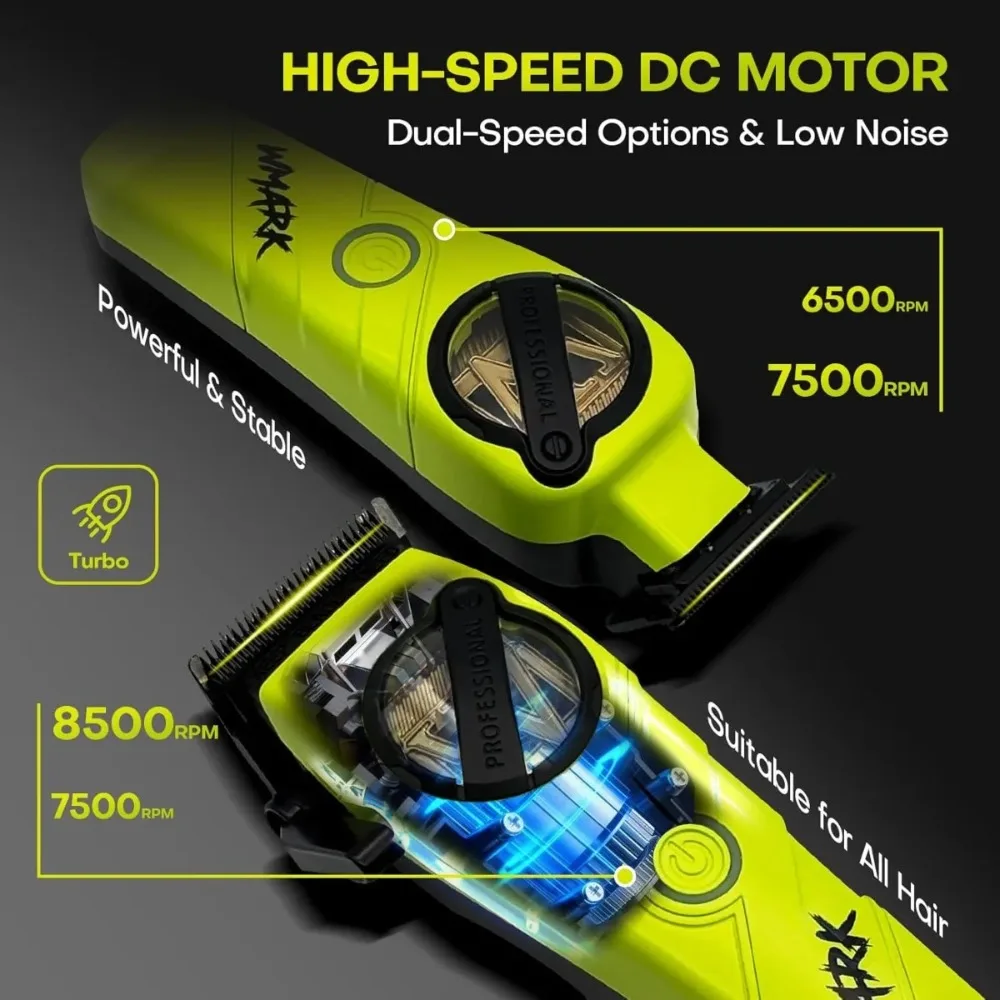 WMARK NG-8613 Hair Clippers 2000mAh USB-C Men's Trimmer