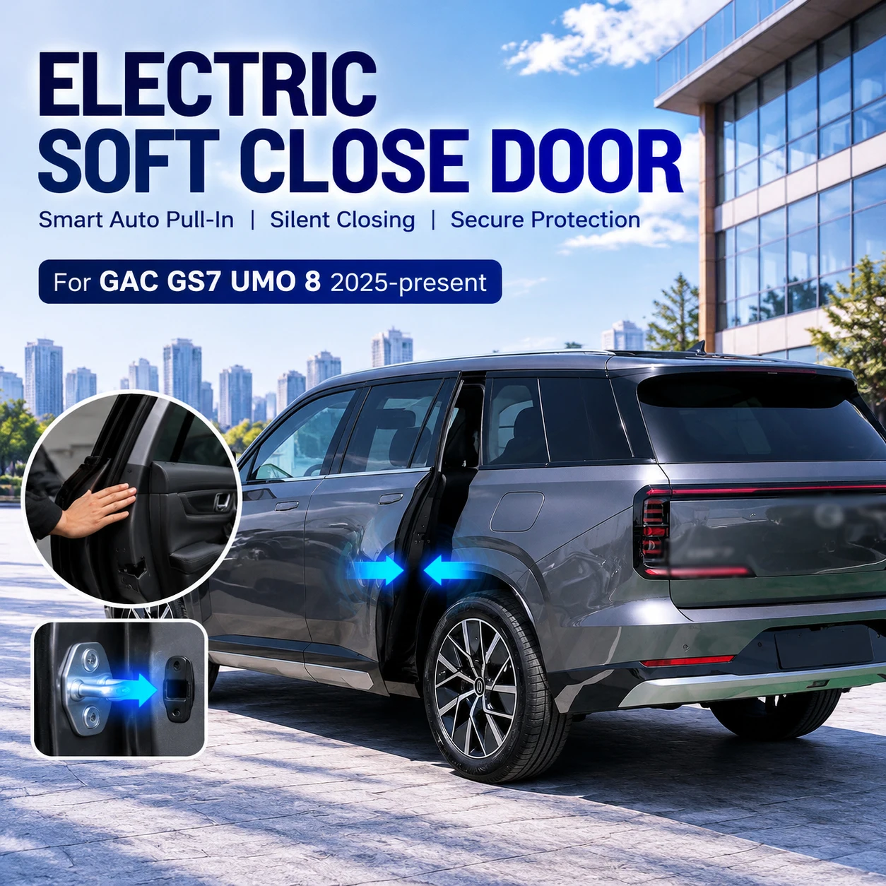 For GAC GS7 UMO 8 2025-present Electric Soft Close Door Upgrade Kit No Door Lock Replacement Required