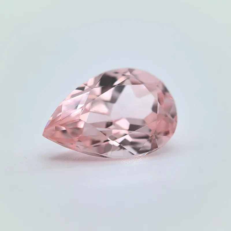 Top Lab Grown Sapphire Pear Shape Morgan Pink Color VVS1 Charms DIY For Jewelry Making Materials Selectable AGL Certificate