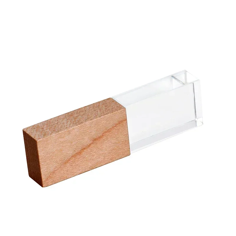 JASTER Crystal Houten USB-stick pen drive U-disk geheugenstick pendrive 4GB 8GB 16GB 32GB 64GB bruiloft cadeau thumb drive