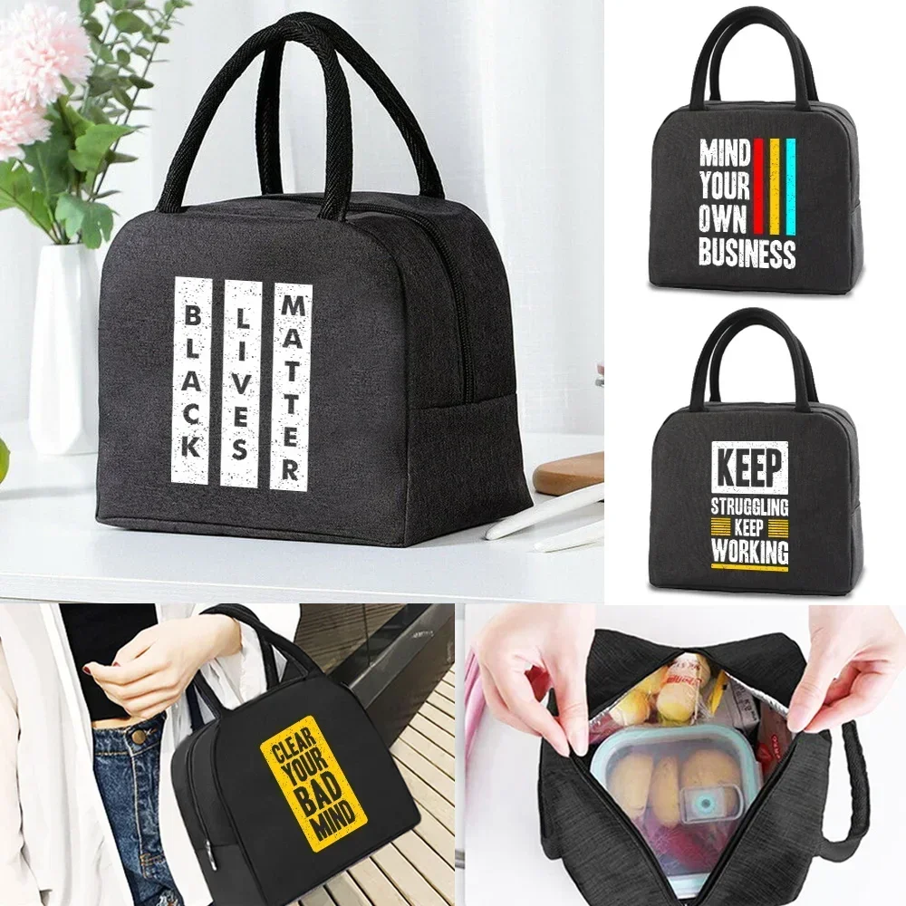 

Lunch Bag Women's Insulated Lunch Bag Picnic Convenient Unisex Lunch Bags Canvas Insulated Tote Bags for Office Park Picnics
