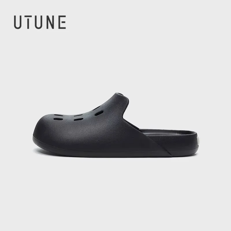 

UTUNE Mules Slippers For Men shoes woman 2024 trend Outdoor Slippers Indoor Sandals Slides EVA Soft Non-slip Cozy Cloud Feeling