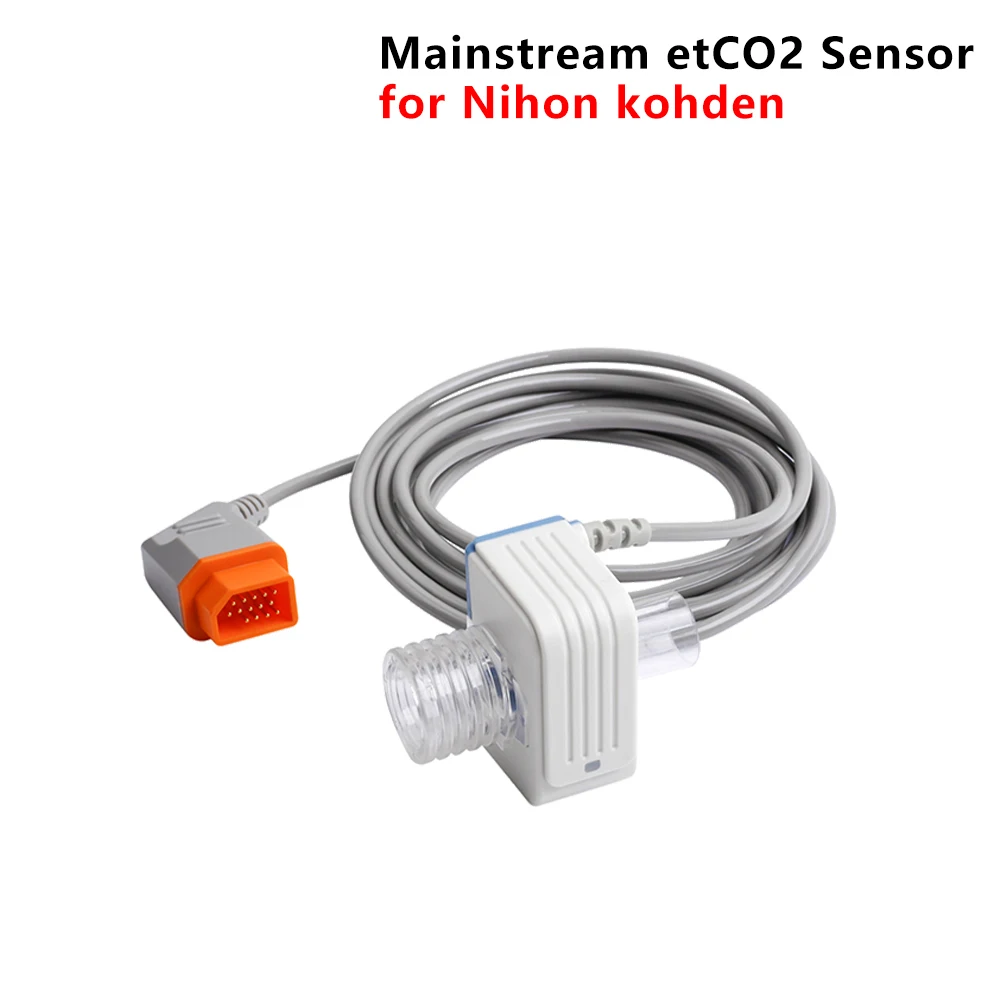 Mainside ETCO2 Transducer End-tidal CO2 Concentration Compatible for Mindry COMEN Masi Nihon Kohden Patient Monitor