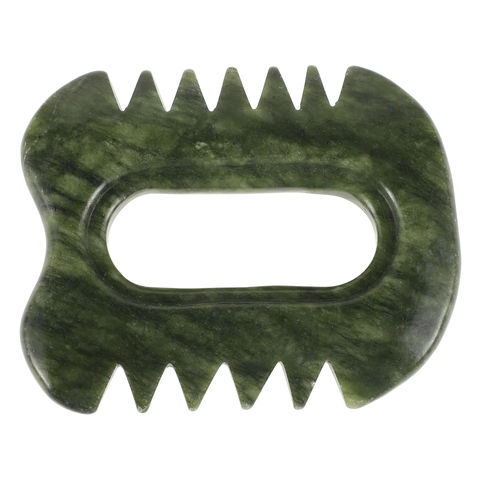 

Natural Stone Scalp Massager Comb 2-in-1 Gua Sha Scraping Tool Hard Teeth Comfortable Scalp Neck Shoulder Massage Tool