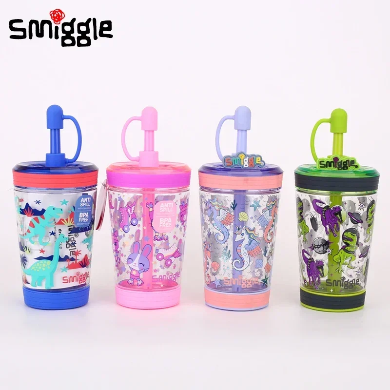 

Оригинальная австралийская миска для воды Smiggle, детская Большая емкость и легкая в чистке чашка для сока, детская соломенная чашка, удобная чашка для воды