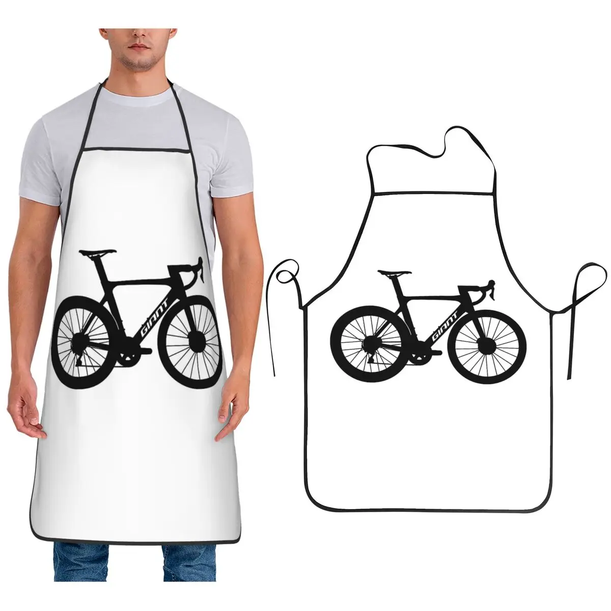 

Гигантский пропельный фартук для шоссейного велосипеда, фартук для шеф-повара, кулинарии, кухни, нагрудник без рукавов, кухонный сарафан для уборки