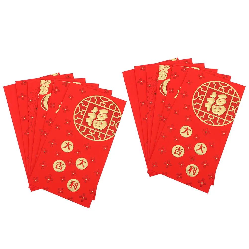 60 Pcs Red Envelope Bag 2022 Packets Spring Festival Money Pocket Envelopes Gift