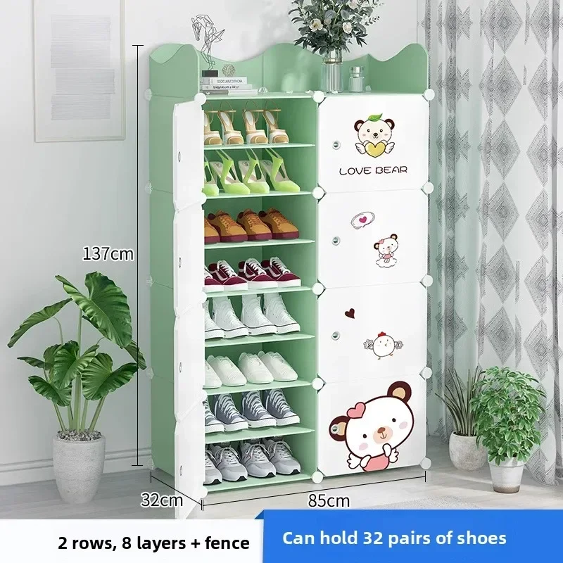 

New Model Simple Shoe Cabinet Household Dust Storage Wholesale Multi-layer Indoor Door Large Capacity E****mical Shoe Rack