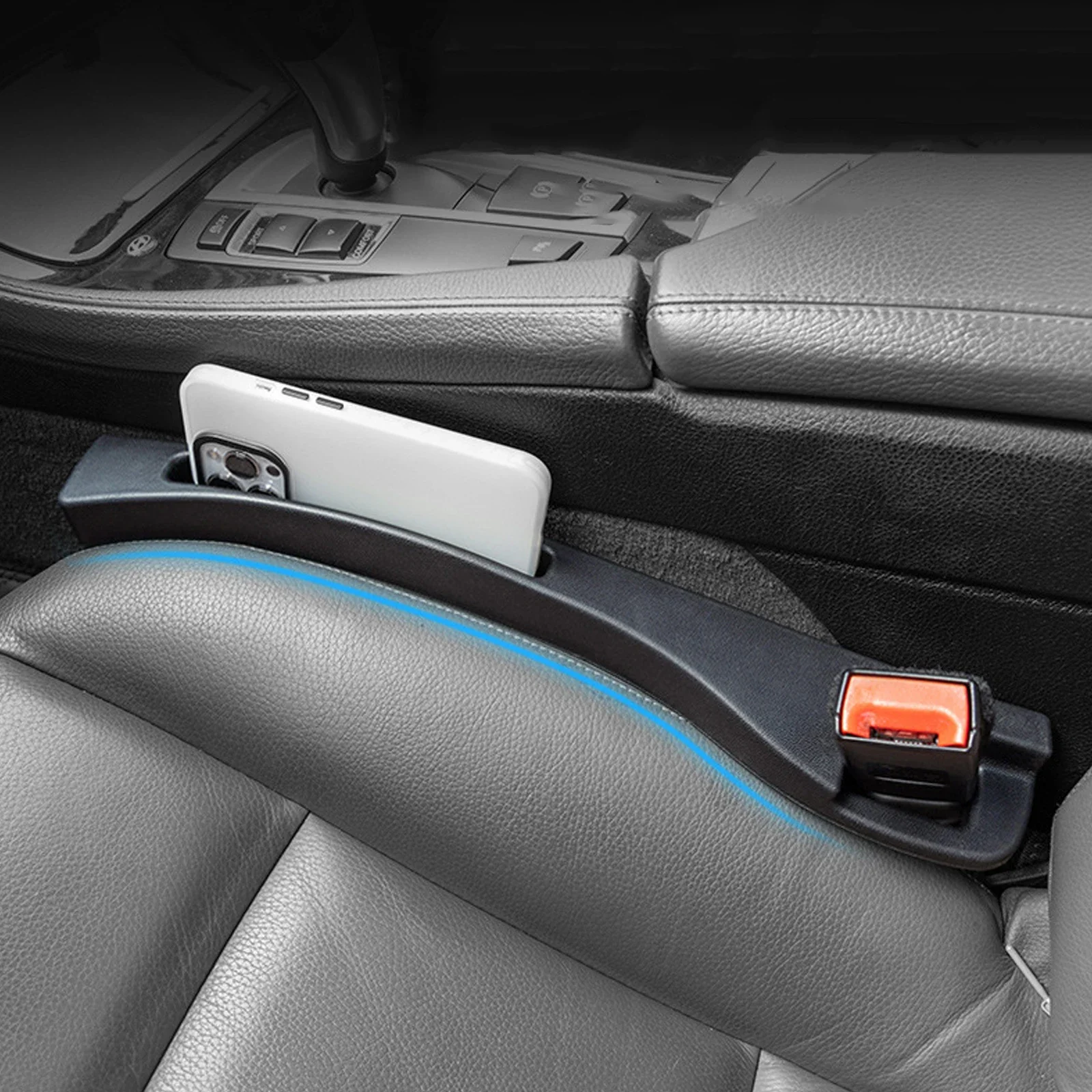 Car Seat Gap Filler Side Seam Plug Strip with Groove Leak-proof Filling Strip Interior Universal Decoration Supplies