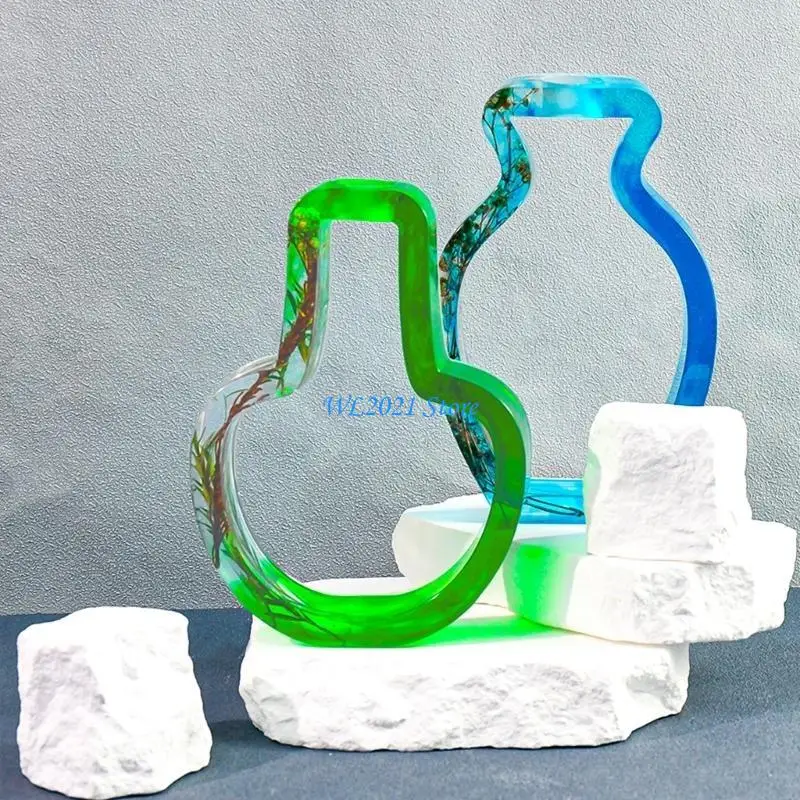

G5GC Test Tubes Holder Molds Silicone Ornament Molds Hydroponic Vase Mold for Planter