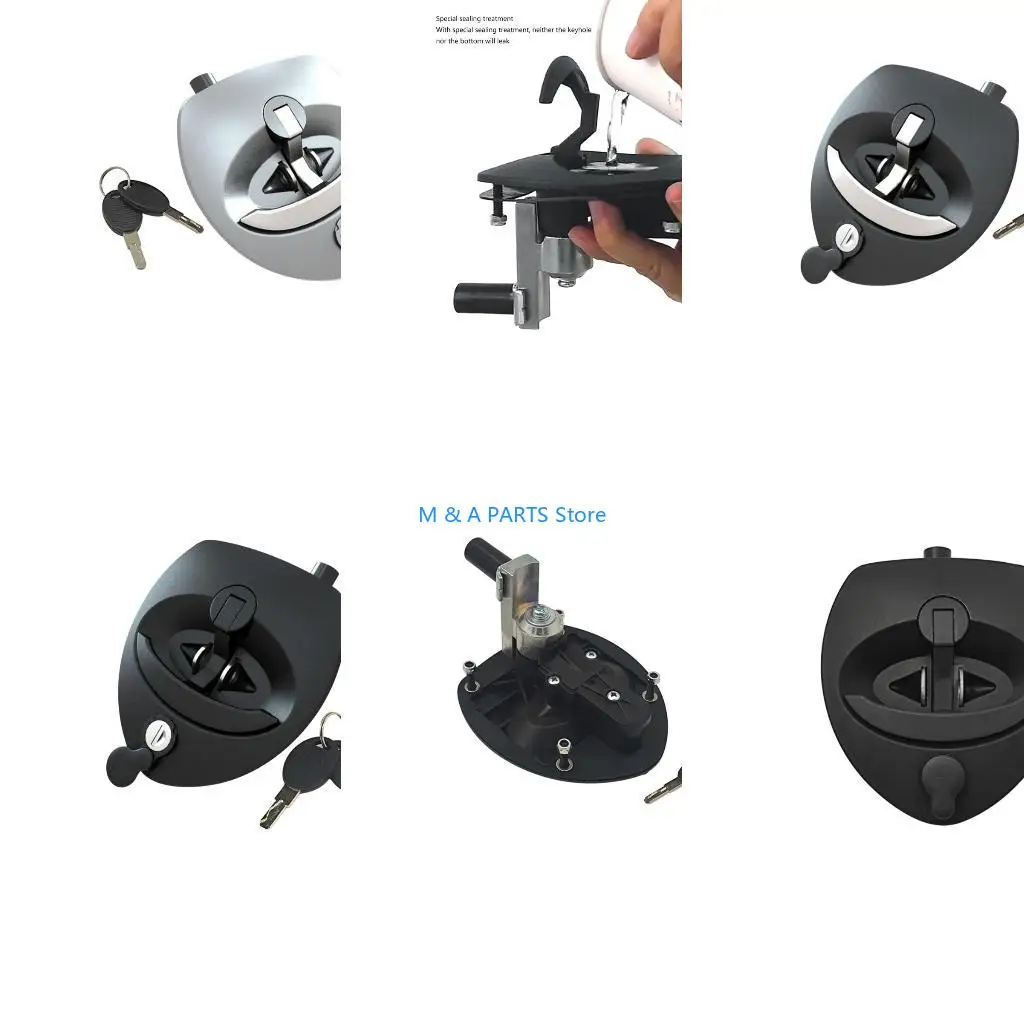 U1JF Cabinet Lock Motorhome Trailer Cabin Door Furniture Lock Drawer Lock Universal Replacement Waterproof Security Lock