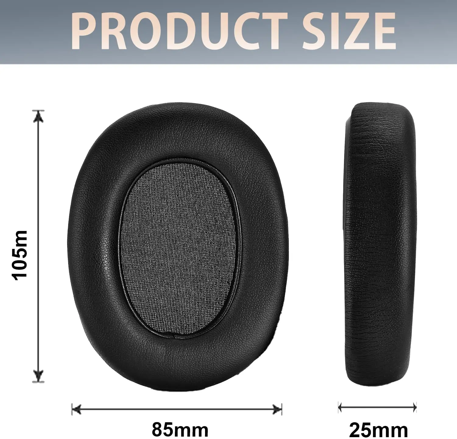 K371 Replacement Ear Pads Cushions Quite-Comfort Protein Leather Earpads Ear Cover Earmuff Repair Part for AKG K361 K371 Wired