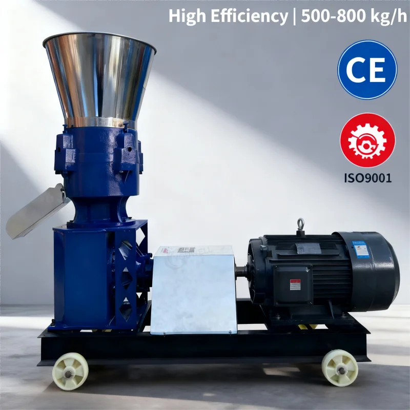 

New Low Noise Productivity Livestock Feed Granulator High-Efficiency Chicken Pellet Making Farm Use Durable