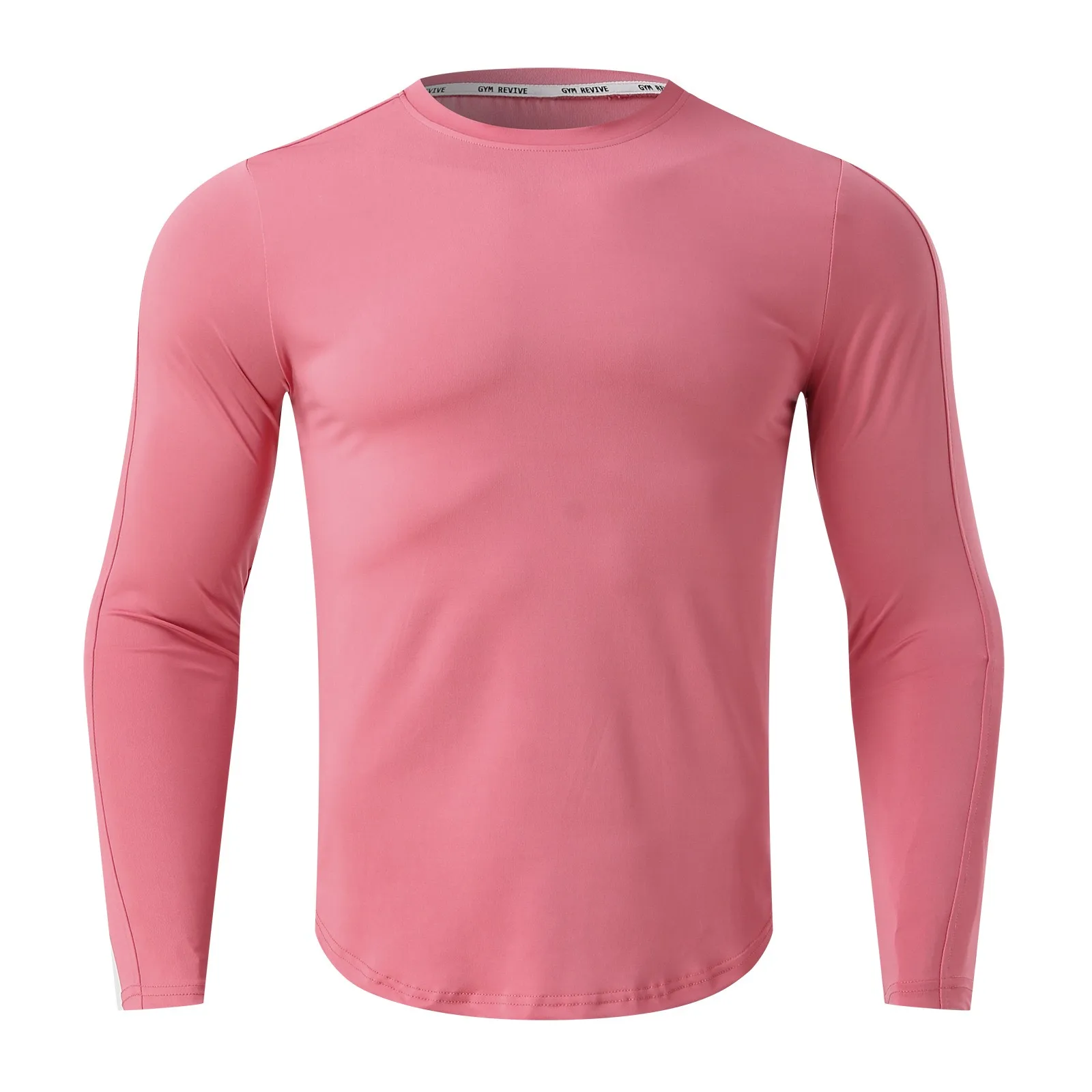 Compression Shirt Men Running Training Long Sleeve T-shirt Muscle Workout Sports Wear Man Gym Slim Fit Tight Skinny Tee Tops