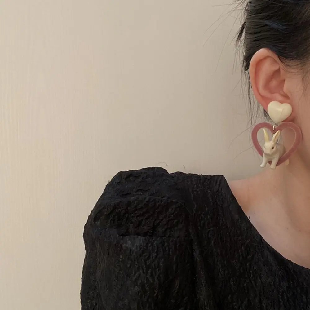 Party Harajuku Fashion Design Three-dimensional Girls Gifts Resin Jewelry Women Earrings Korean Style Jewelry Animal Earrings