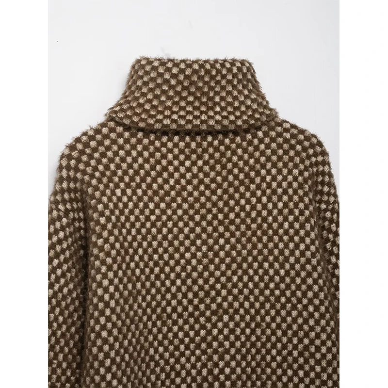 Dámské pletené krátké bundy, podzimní a zimní stojáček, bundy s dlouhým rukávem, kabáty, streetwear, dámské svrchní oblečení, elegantní topy - náhled 5