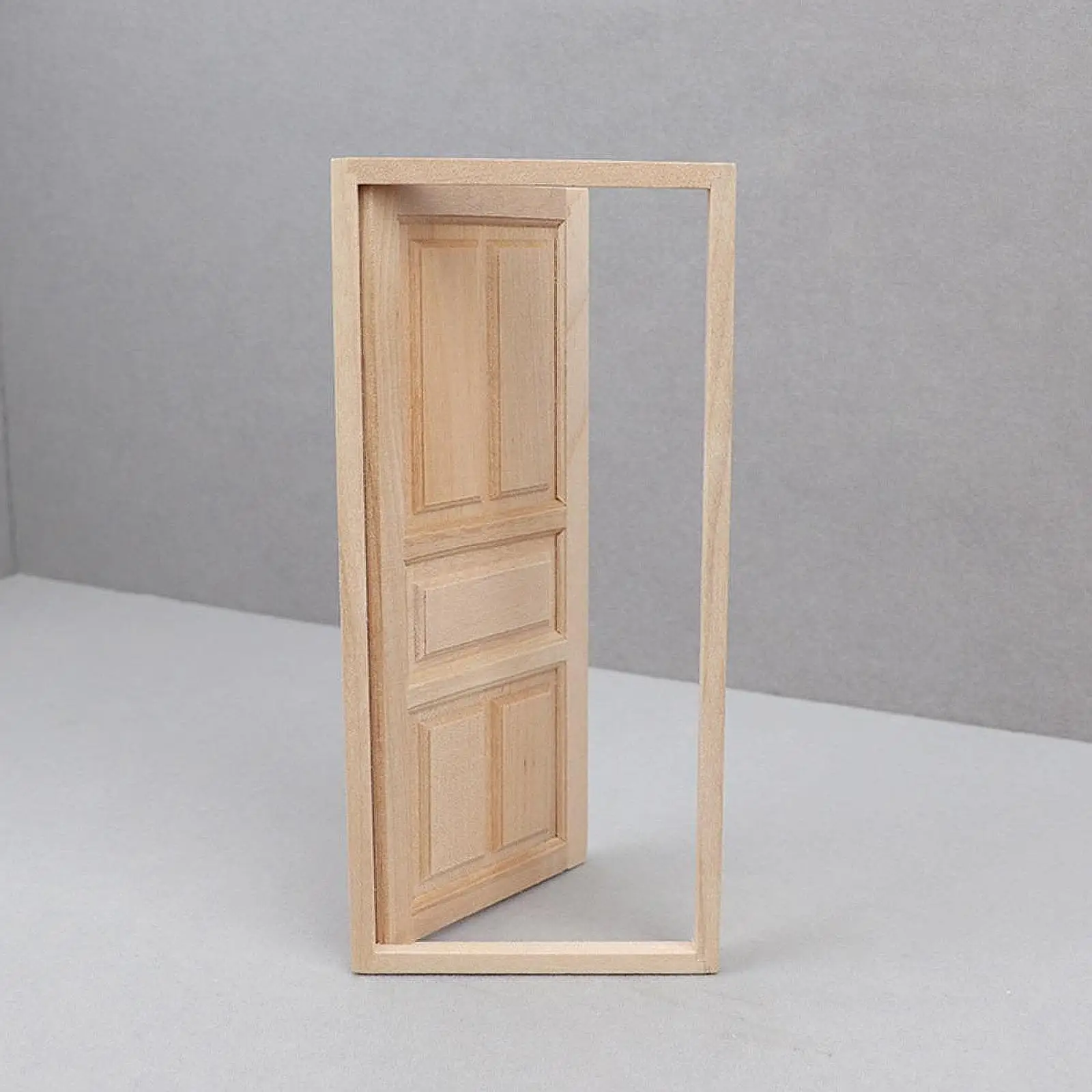 

1:12 Dollhouse Door Simulation Accessories Toy Miniature Wooden Door