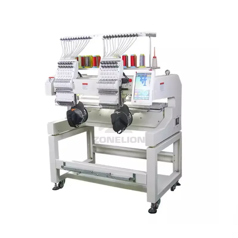 High Speed 2 Head Computer Intelligent Embroidery Machine