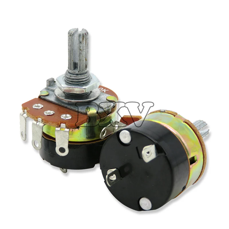 WH138-1 Potentiometer Adjustable Resistance Speed Regulator With Switch WH138 B5K B10K B20K B50K B100K B250K B500K 10K 100K 2PCS