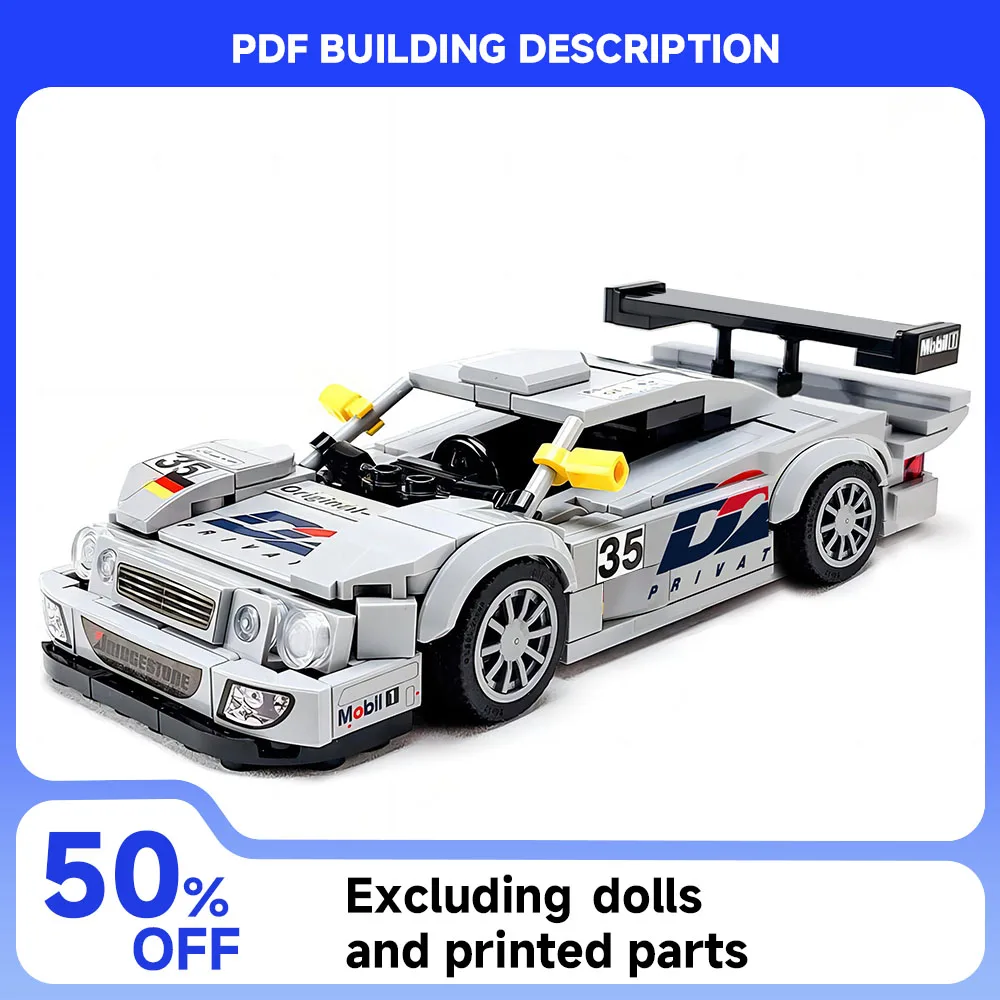 

Speed ​​Series MOC 24 Hours Endurance Race LM 1998 Championship Racing Car Model Building Block Assembly Toy Children's Gift